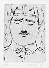 ALBERTO MANFREDI, Portrait of Apollinaire, drypoint